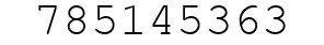 Number 785145363.