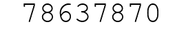 Number 78637870.