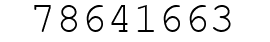 Number 78641663.
