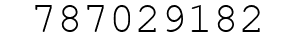 Number 787029182.