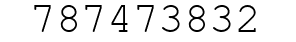 Number 787473832.