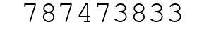 Number 787473833.