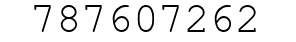 Number 787607262.