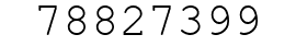 Number 78827399.