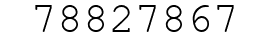 Number 78827867.