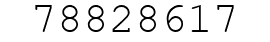 Number 78828617.