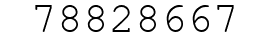 Number 78828667.