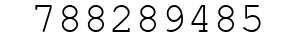 Number 788289485.