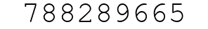 Number 788289665.