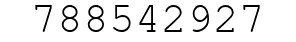 Number 788542927.