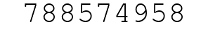 Number 788574958.