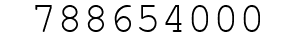 Number 788654000.