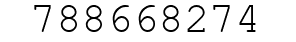 Number 788668274.