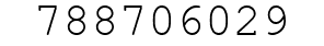 Number 788706029.