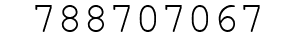Number 788707067.