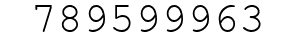 Number 789599963.