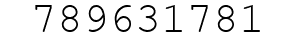 Number 789631781.