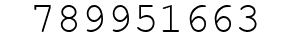Number 789951663.
