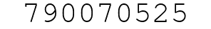 Number 790070525.