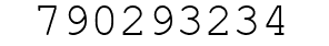 Number 790293234.