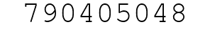 Number 790405048.