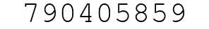 Number 790405859.