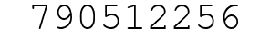 Number 790512256.