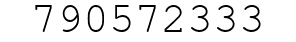 Number 790572333.