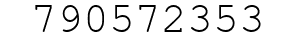 Number 790572353.