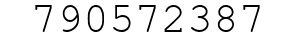 Number 790572387.