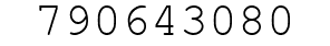 Number 790643080.