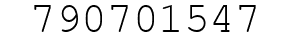 Number 790701547.