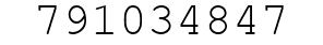 Number 791034847.