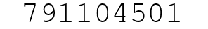 Number 791104501.