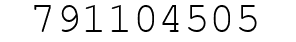 Number 791104505.