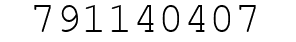 Number 791140407.