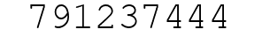 Number 791237444.