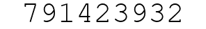 Number 791423932.