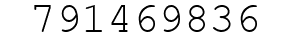 Number 791469836.