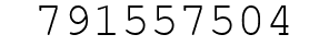 Number 791557504.
