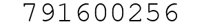 Number 791600256.