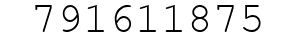 Number 791611875.