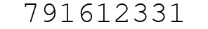 Number 791612331.