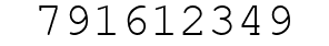 Number 791612349.
