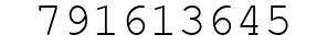 Number 791613645.