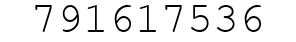 Number 791617536.