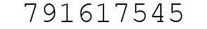 Number 791617545.