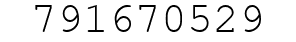 Number 791670529.