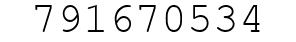 Number 791670534.