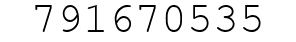 Number 791670535.